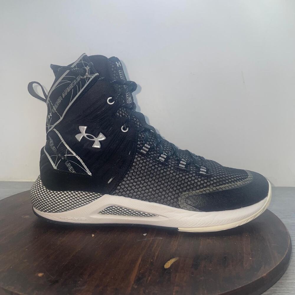 Under Armour Hovr Highlight Ace Women's 8 Basketball Volleyball Shoe Black White